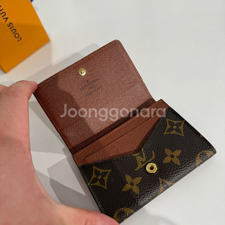 [정품]루이비통 모노그램 엔벨로프 카드지갑--1