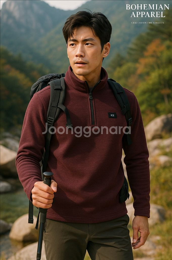 [남자 110]K2 BOOST 캐쥬얼 하프집업 긴팔티--8