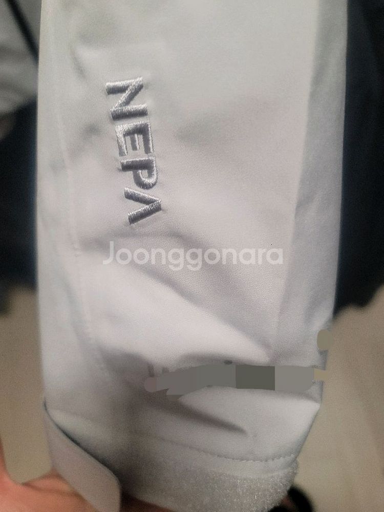 네파 고어택스 바람막이 라이트그레이 L 새상품--5