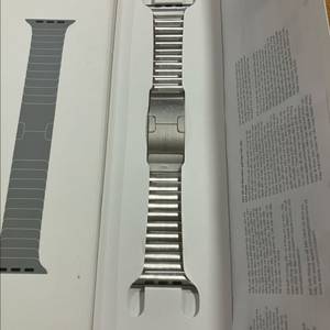 (무기스)애플워치 링크 브레이슬릿 42mm 실버 팝니다