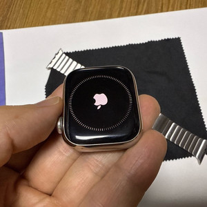 애플워치7 셀룰러 41mm 스테인리스 + 브레이슬릿