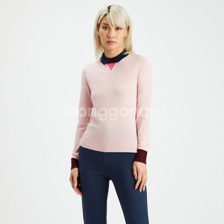 (새상품) 지포어 핑크 메리노울 니트 스웨터 S사이즈--1