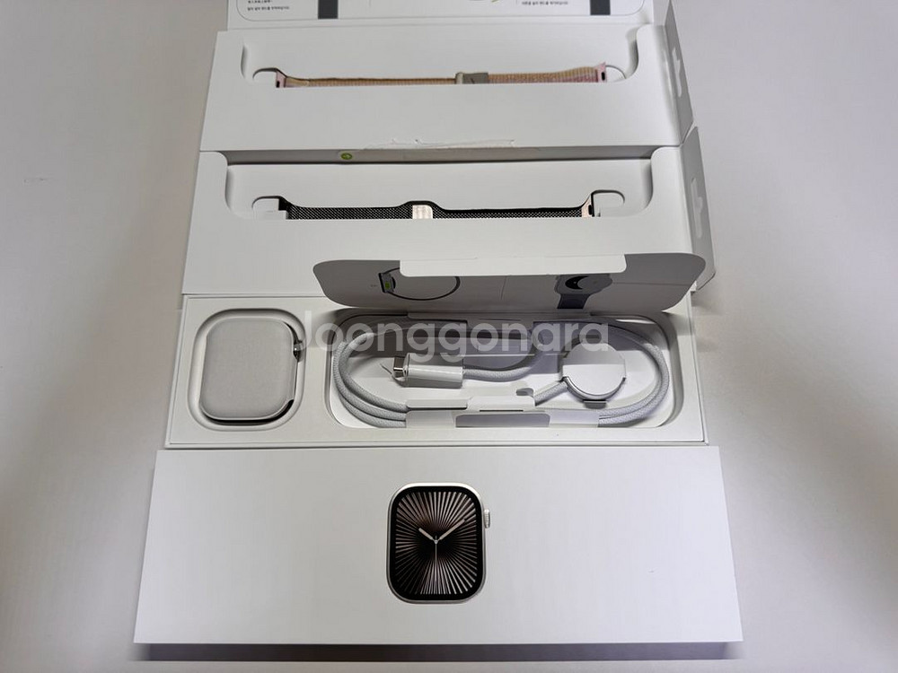 애플워치 10 내추럴 티타늄 46mm 애플케어플러스--7
