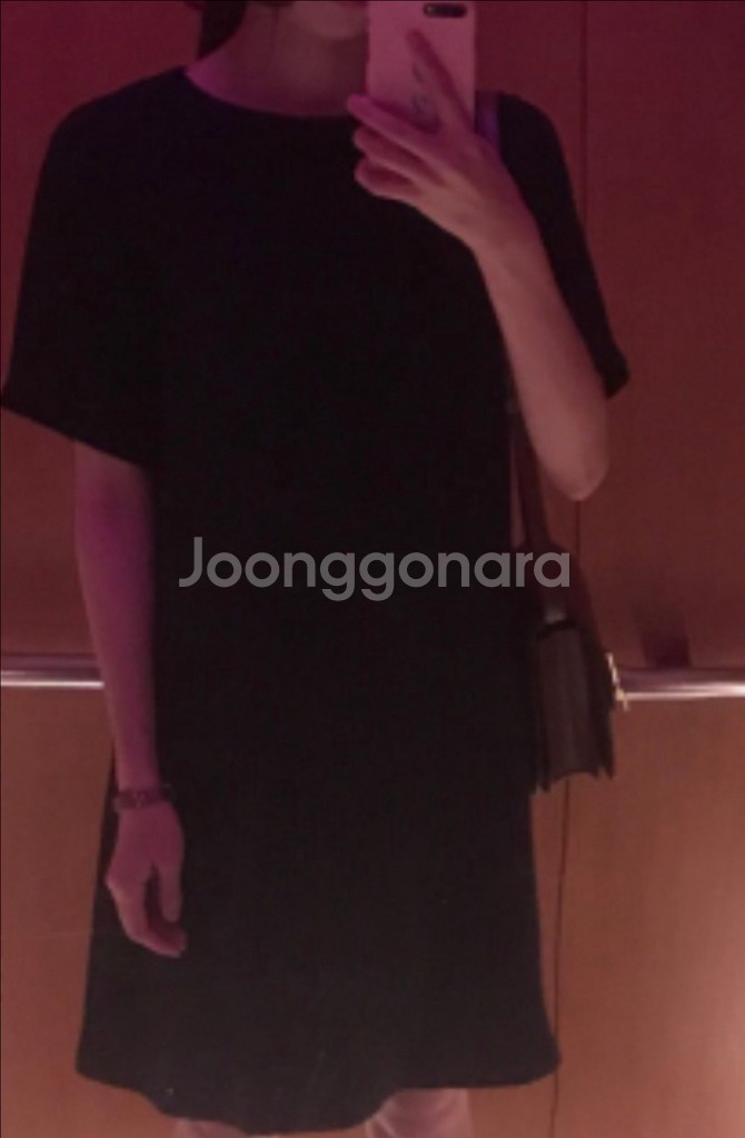 유니클로 네이비 드레스 원피스--0