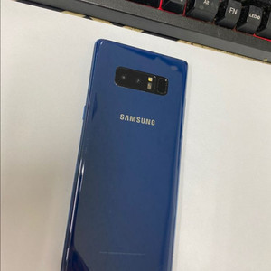 KT 갤럭시노트8 블루 외관깔끔 256G 검멍1개