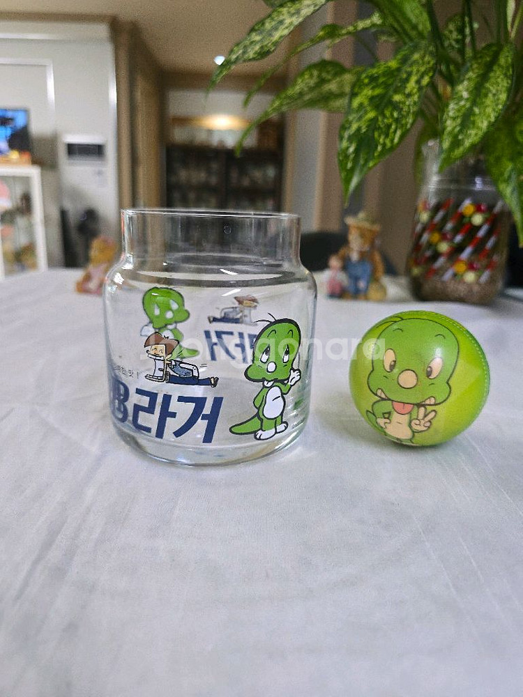빈티지 레트로 오비라거 둘리 유리병~*--1