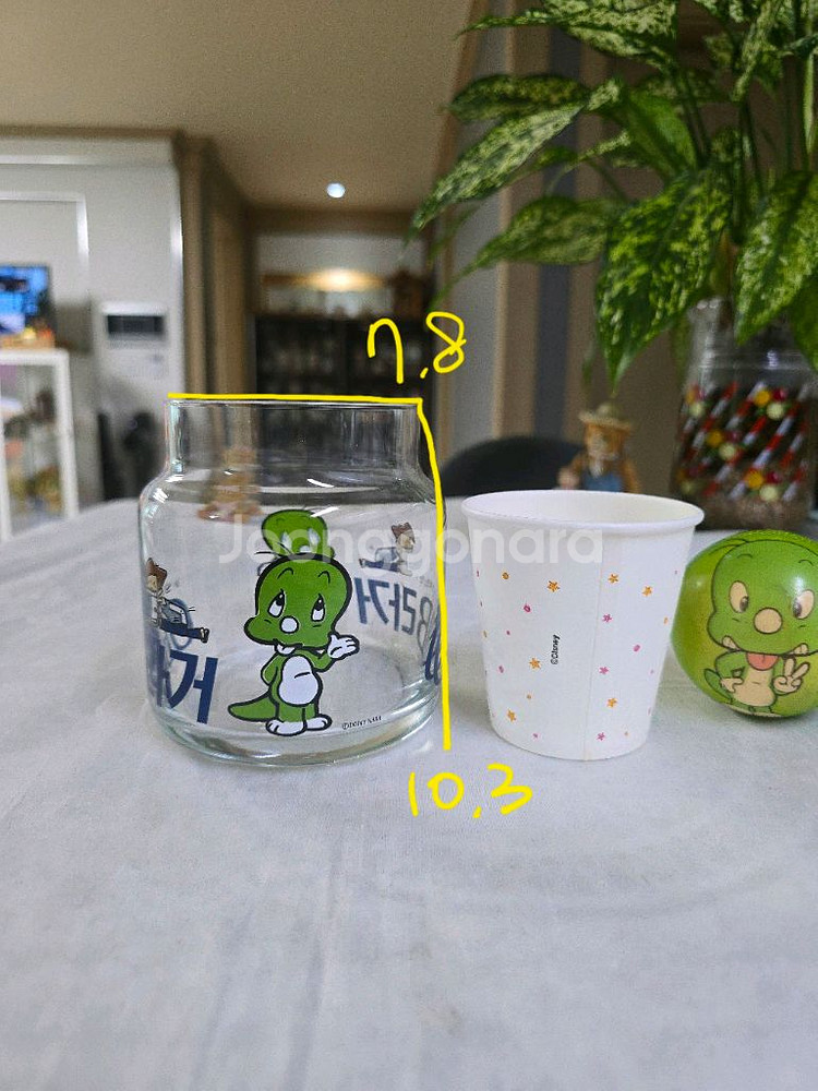 빈티지 레트로 오비라거 둘리 유리병~*--6
