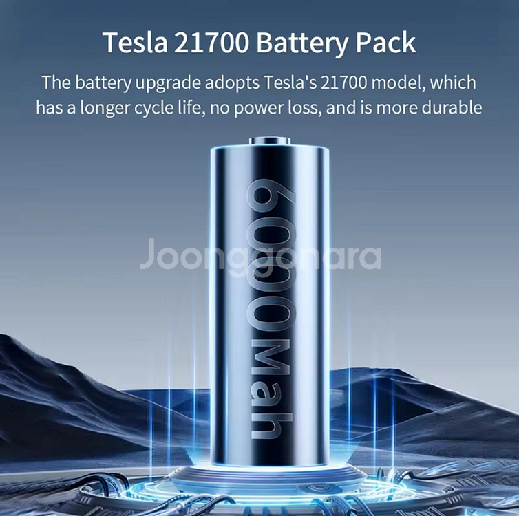 EDON 무선 미스트 냉풍기 6000mah--5