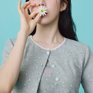 [미 시착 새 상품] 마리떼 플라워 가디건 s