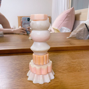오브제 솜사탕 캔들 14cm