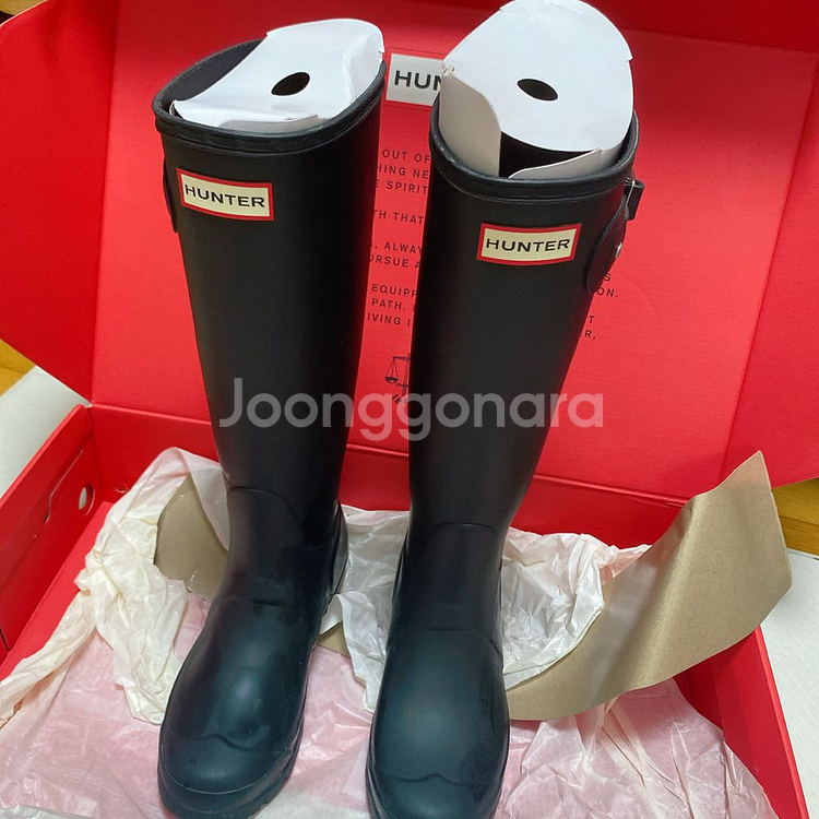 헌터 오리지날 톨 레인부츠 풀박스 사이즈 UK3--1