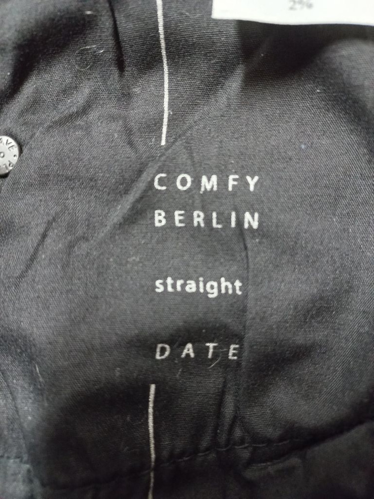 30)플랙진 가죽패치 워싱 스판 스트레이트 일자청바지--6