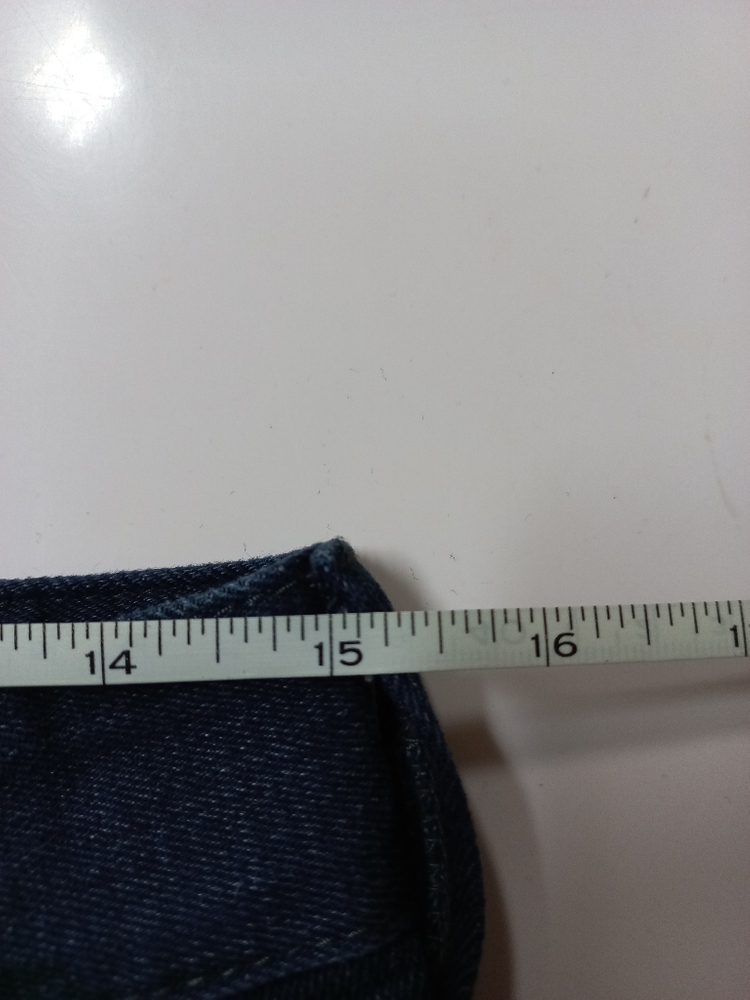 30)플랙진 가죽패치 워싱 스판 스트레이트 일자청바지--7