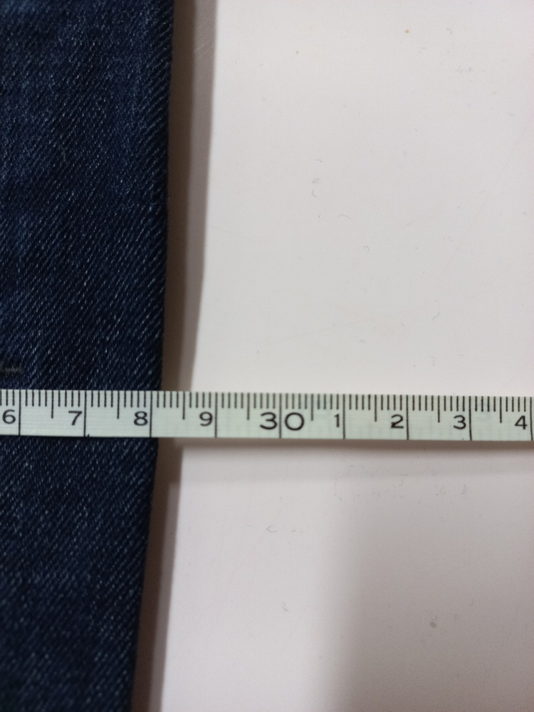 30)플랙진 가죽패치 워싱 스판 스트레이트 일자청바지--8