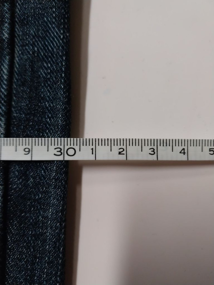 32)켈빈클라인 가죽패치 백화점판 생지 워싱 찢청 일자 이미지