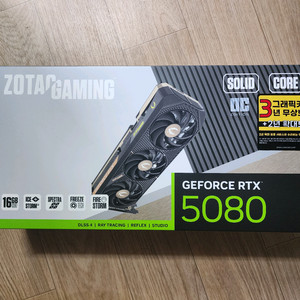 Zotac 5080 solid core 미개봉품 팝니다