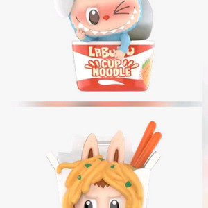 라부부 편의점 시리즈 면 세트 볶음면&컵라면 피규어