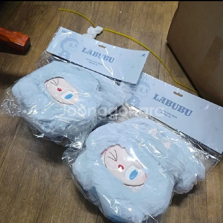 팝마트 라부부 클래식 백 시리즈 플러시 플라워 백 블루--2