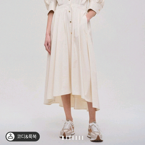 시스템 와이드 칼라 핀턱 드레스