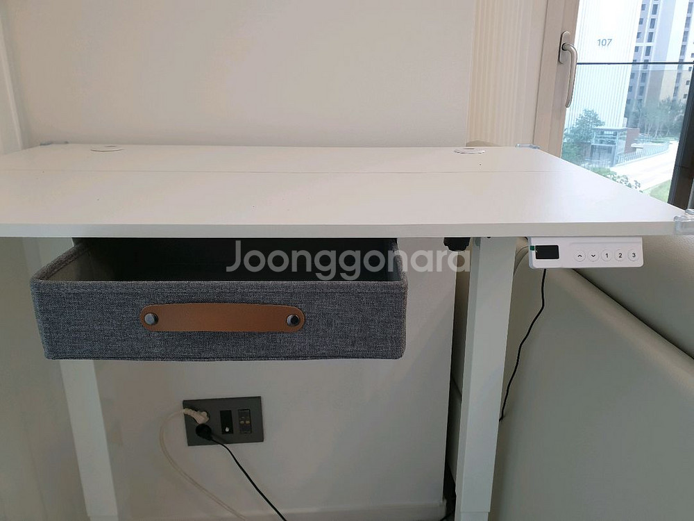 모션데스크 서랍형 전동 승강 데스크 높이 조절 가능 사--1