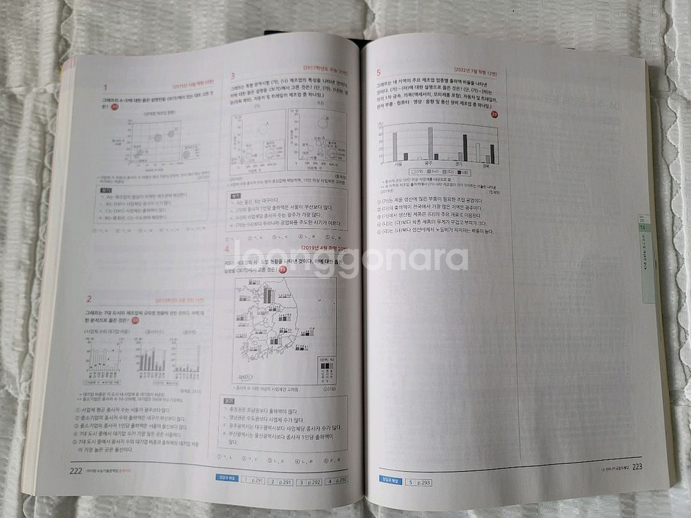 2024 마더텅 한국지리 기출문제집(미사용)--2