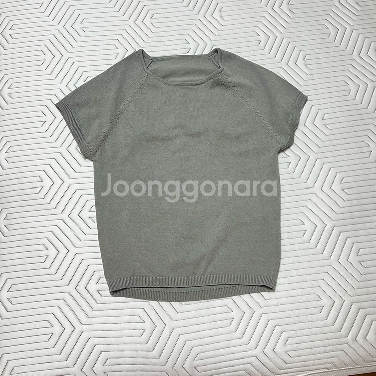 자라 모크넥 니트 크롭탑--2
