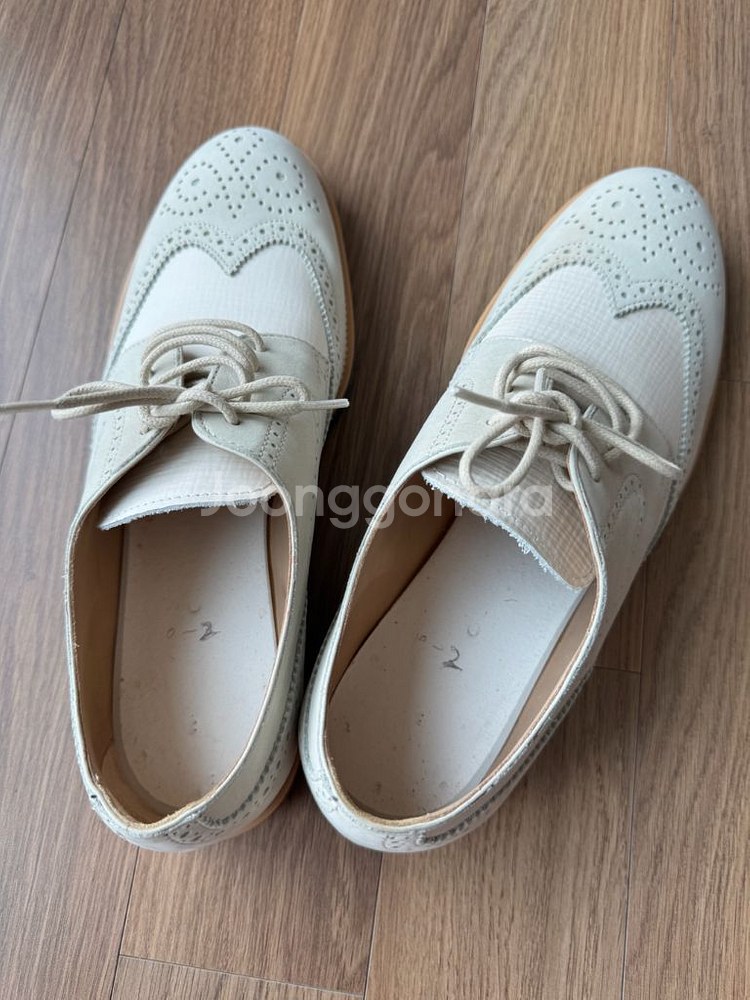 TODS 토즈 윙팁 더비 슈즈 7.5 사이즈--5
