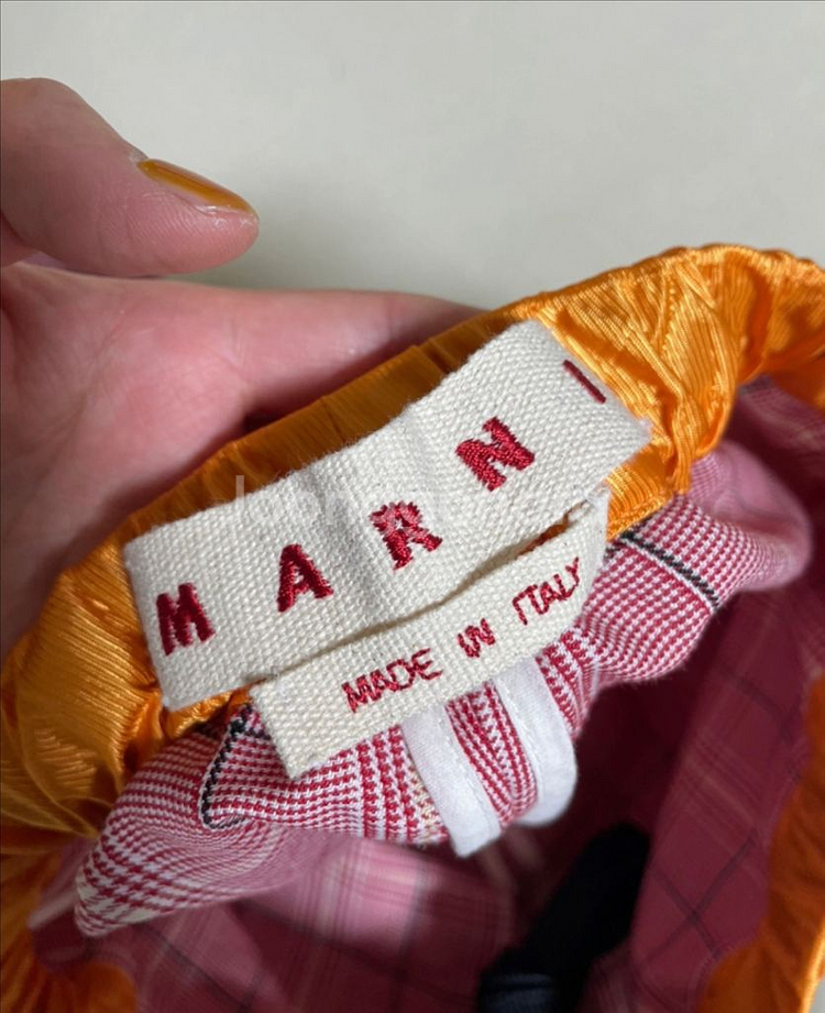 마르니 체크바지 36--1