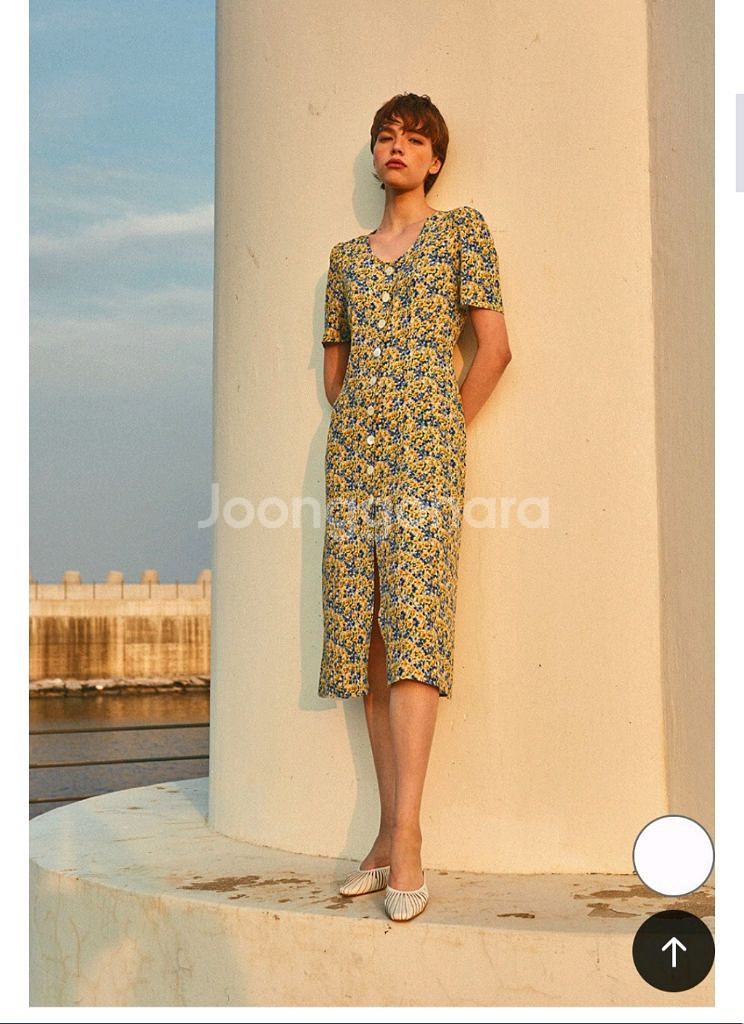 레티켓스튜디오 Floral Tie Back Dress--0