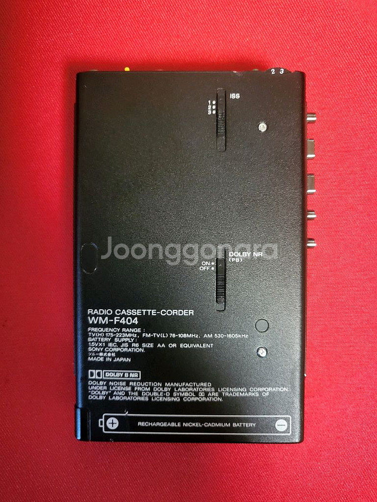 소니 베스트셀러 워크맨 WM-F404블랙 깨끗한 정상작--1