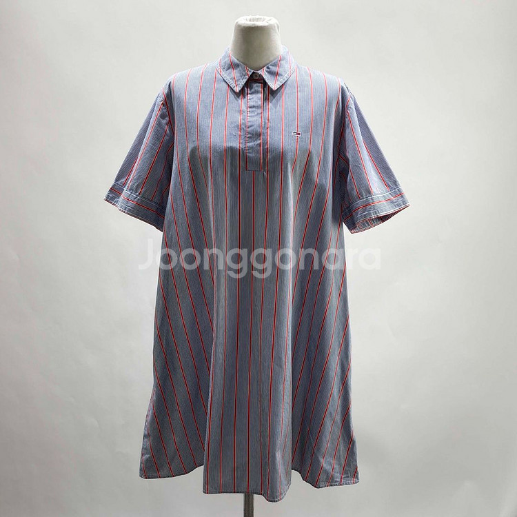 타미진 여성반팔원피스 스트라이프 90 진스센스--0