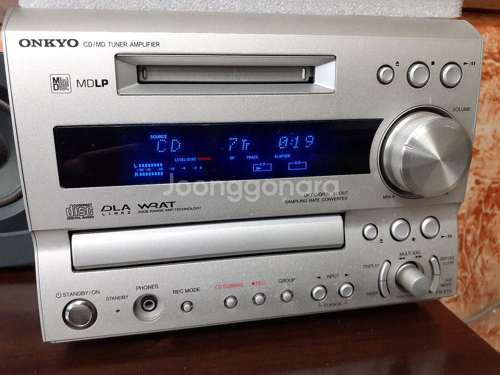 온쿄cd/md튜너엠프(FR-X7A )/리모콘-->8만--1