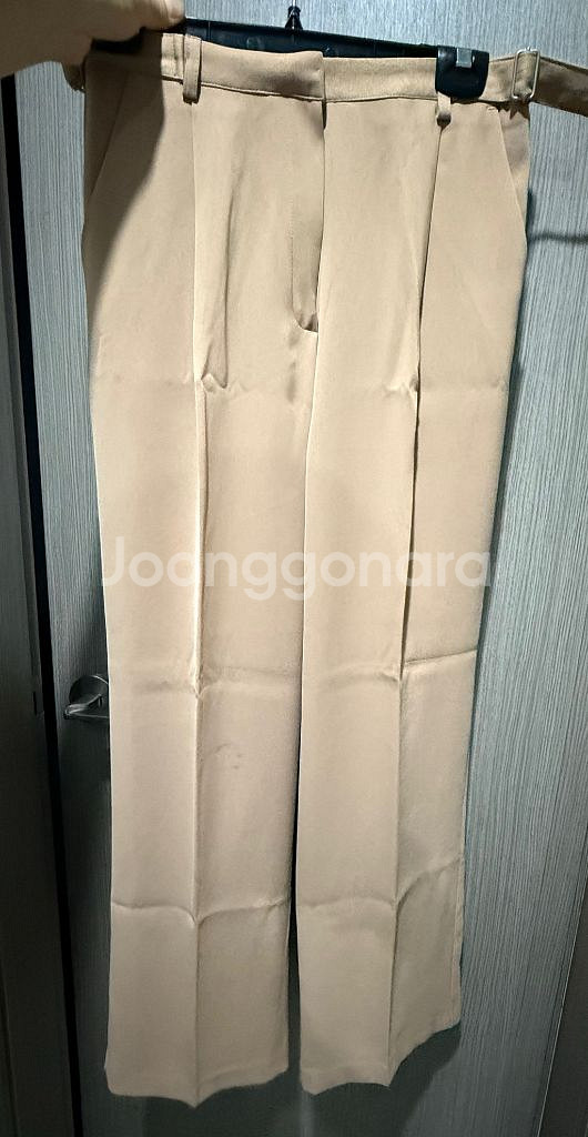 HAWA Short L 인디카멜 슬랙스--0