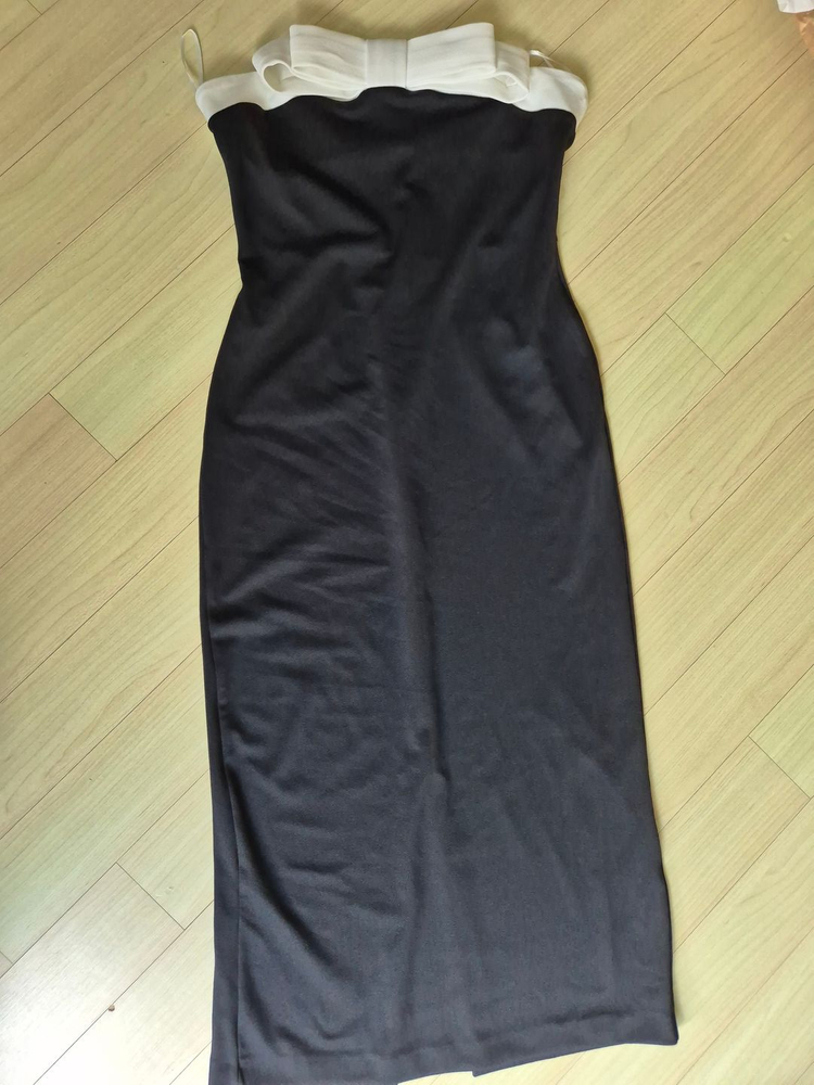 자라 리본매듭튜브톱드레스--2