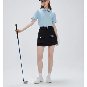 여성 골프웨우 셋업+ 모자(화이트)