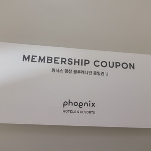 휘닉스파크 평창 블루캐니언 종일권