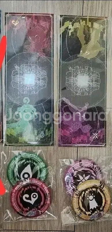 디지몬전시회,디지몬어드벤처전 카드바인더,문장키링 굿즈--5