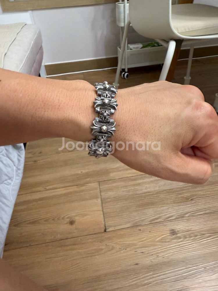 크롬하츠h링크 남성팔찌 정품--0