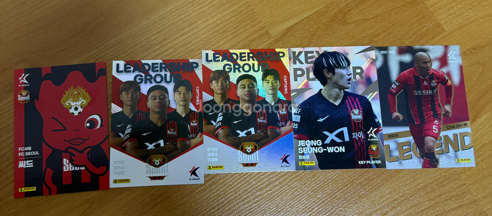 2025 K리그 파니니카드 서울fc 차두리 정승원 등--0