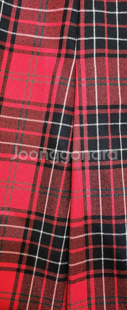 BCBG 모직 체크스커트55--1