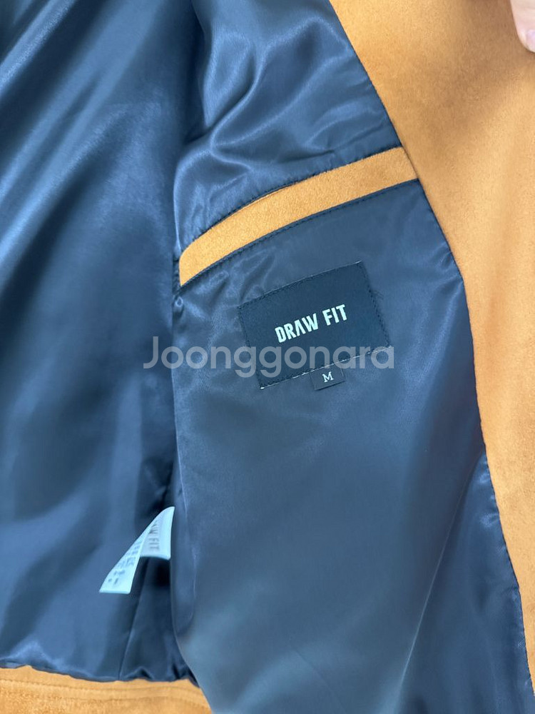 남자 드로우핏 스웨이드 자켓 M--5