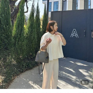 해브 베른 플리츠셋업 블랙 새제품