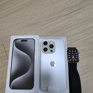아이폰15프로 256gb 실버 리퍼 미사용 애플케어