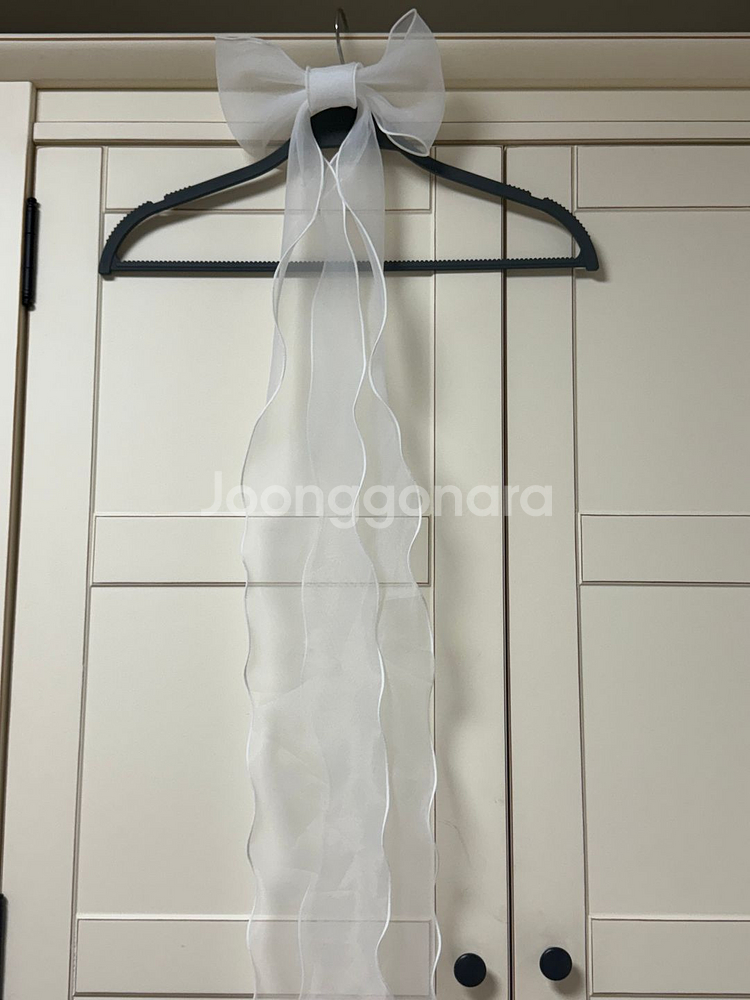 가니송 오간자 리본 베일 판매(10분 착용)--1