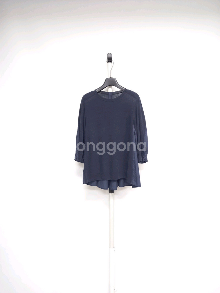 마인 MINE 춘하추 사그락 레이온 니트 블라우스 44--0