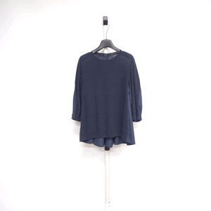 마인 MINE 춘하추 사그락 레이온 니트 블라우스 44