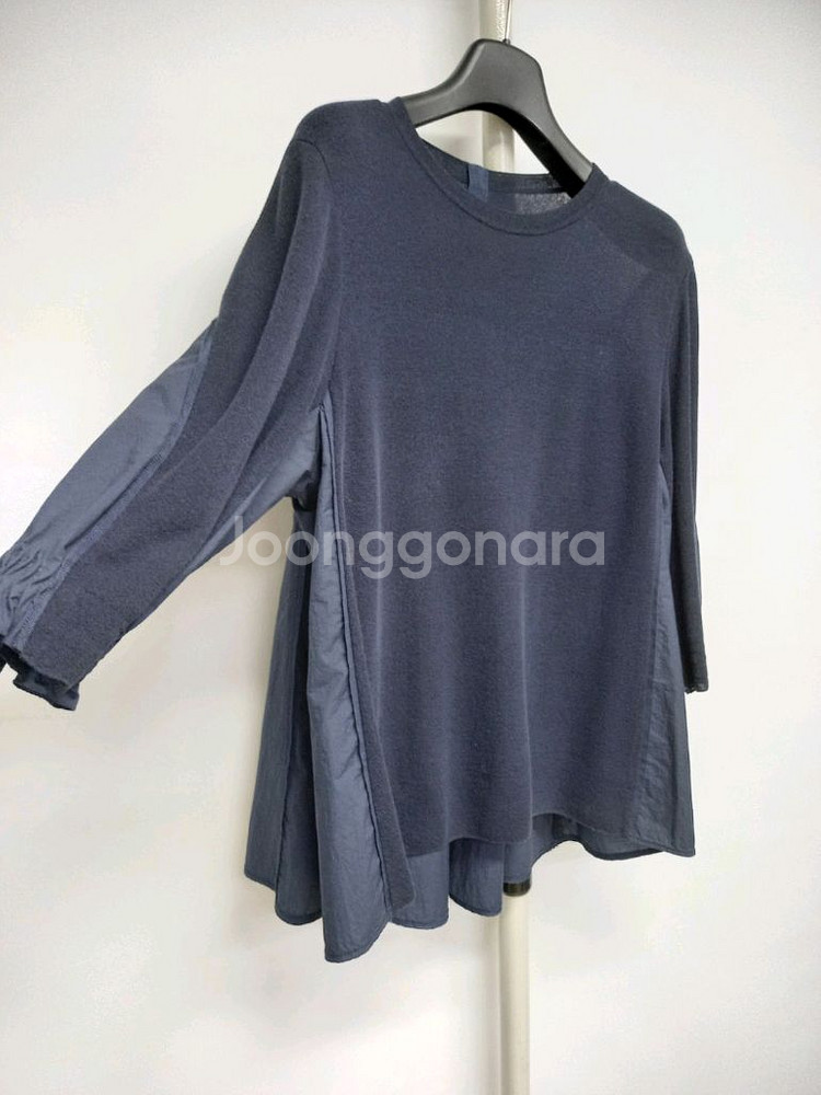 마인 MINE 춘하추 사그락 레이온 니트 블라우스 44--2