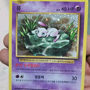 포켓몬카드 고대팩 20주년 뮤 CP6 카드