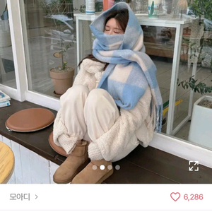 체크 무늬 목도리, 머플러
