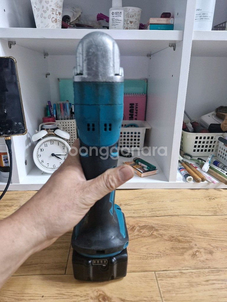 마끼다충전코너드릴 DDA350 최상급.배터리포함 직각드--6